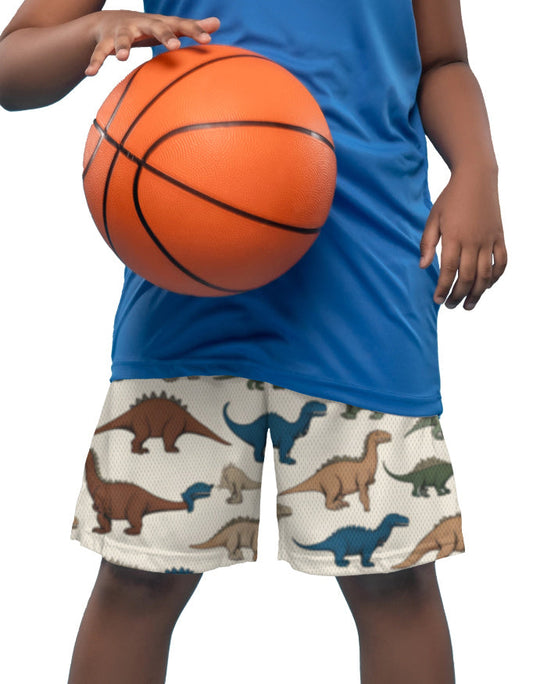 Tiny Sprouts Dino Kids AOP Sports Set | Tee + Shorts, Dri-FIT