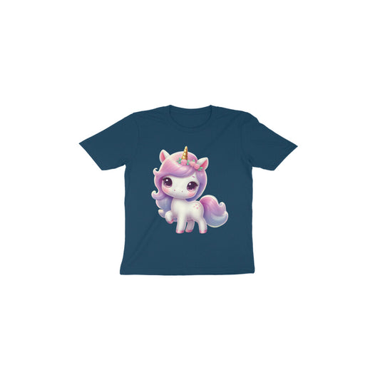 Tiny Sprouts cute unicorn toddler T-shirt - front view