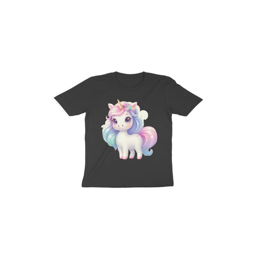 Tiny Sprouts unicorn T-shirt for toddlers - front view