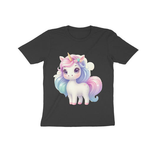 Tiny Sprouts unicorn T-shirt for kids - front view
