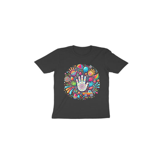 Tiny Sprouts toddler Holi Hai T-shirt - front view