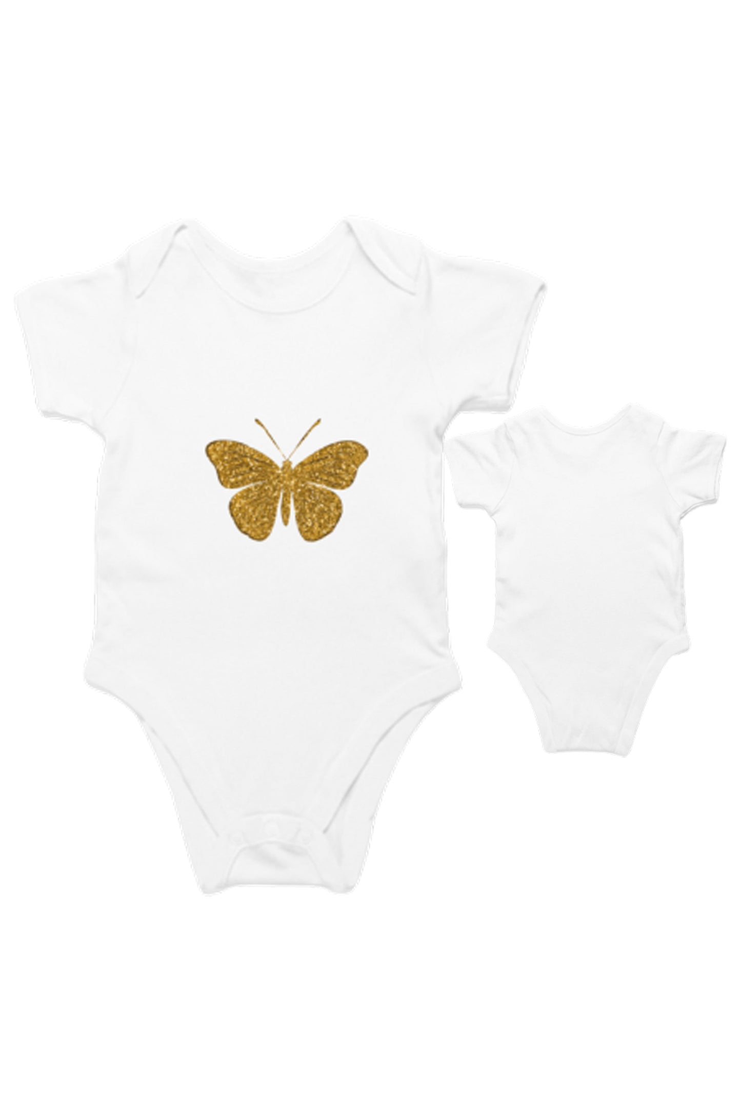 TinySprout’s Sleep Onesie for Babies – Golden butterfly Theme - baby clothing set