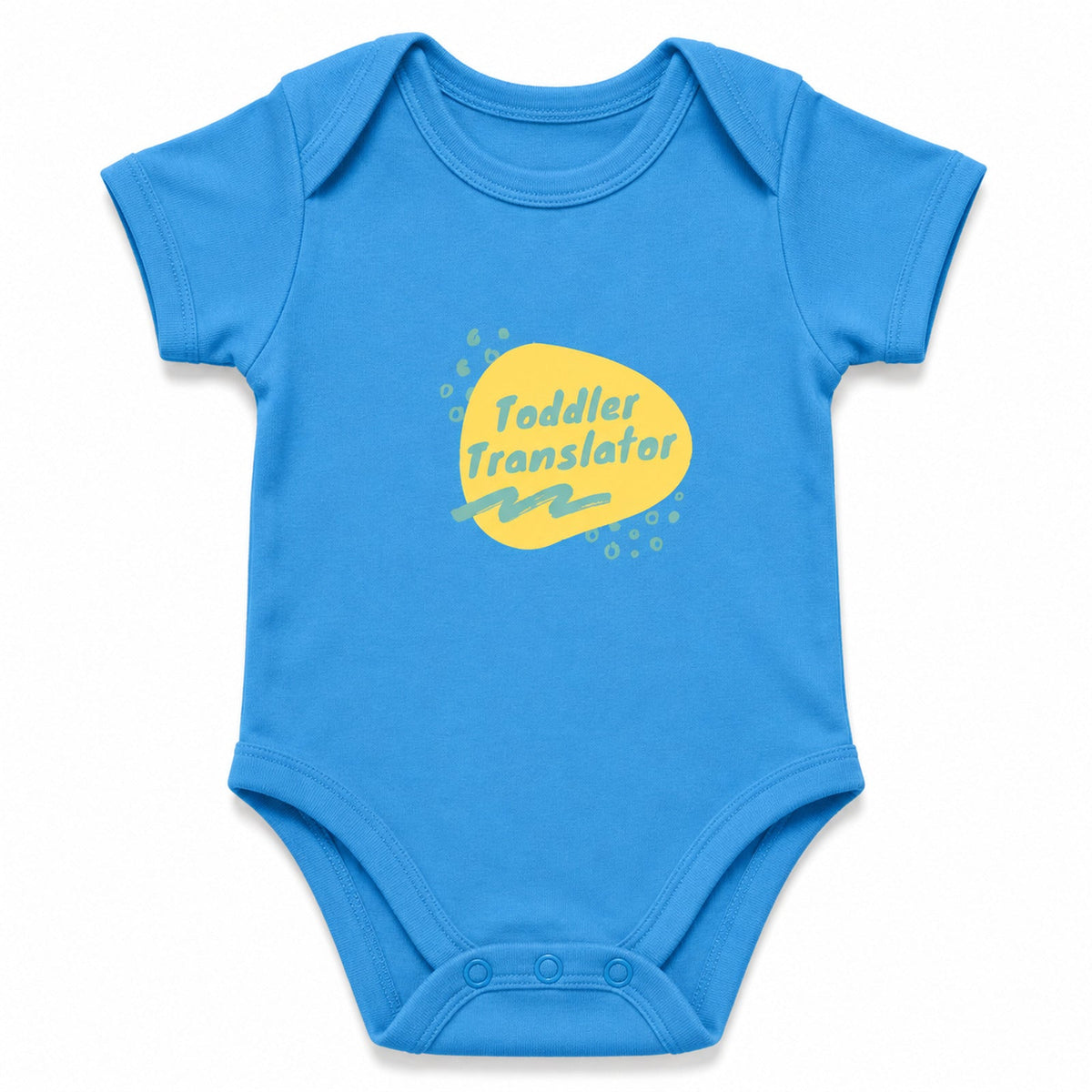 Toddler Translator Orchid Blue baby onesie