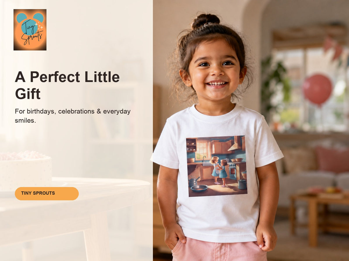 Tiny Sprouts Girls in the Kitchen Toddler T-Shirt – gift-ready