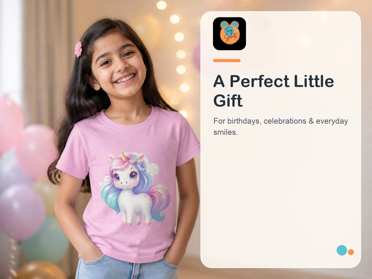 Tiny Sprouts Unicorn T-Shirt for Kids – gift-ready