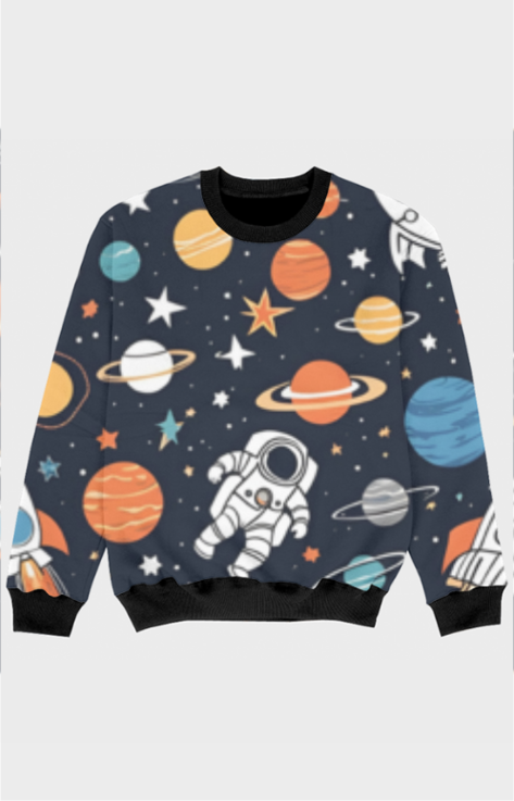 TinySprout's Sweatshirts for Kids - SpaceMan