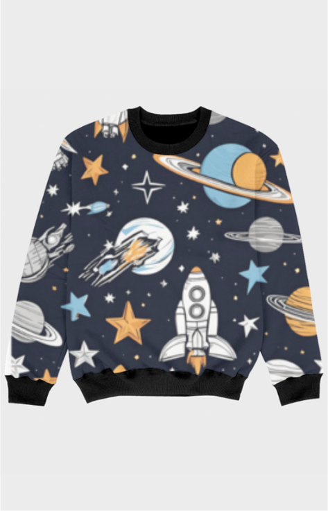 TinySprout's Sweatshirts for Kids - Space&Star