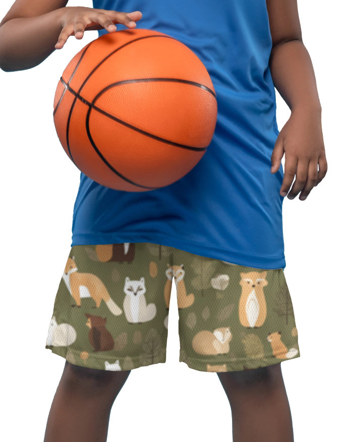 Tiny Sprouts Jungle Leaf Kids AOP Sports Set | Tee + Shorts, Dri-FIT