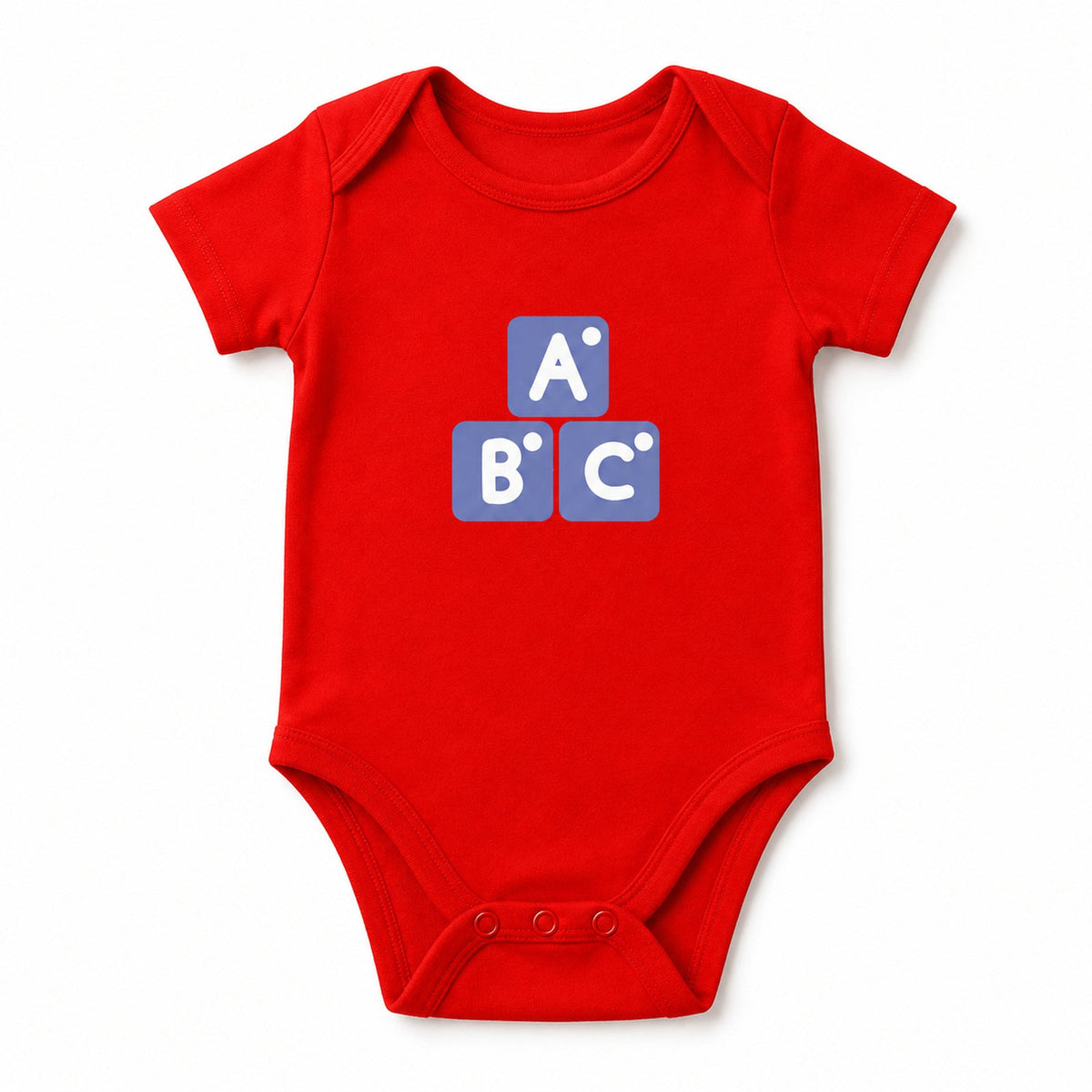 ABC Red baby onesie