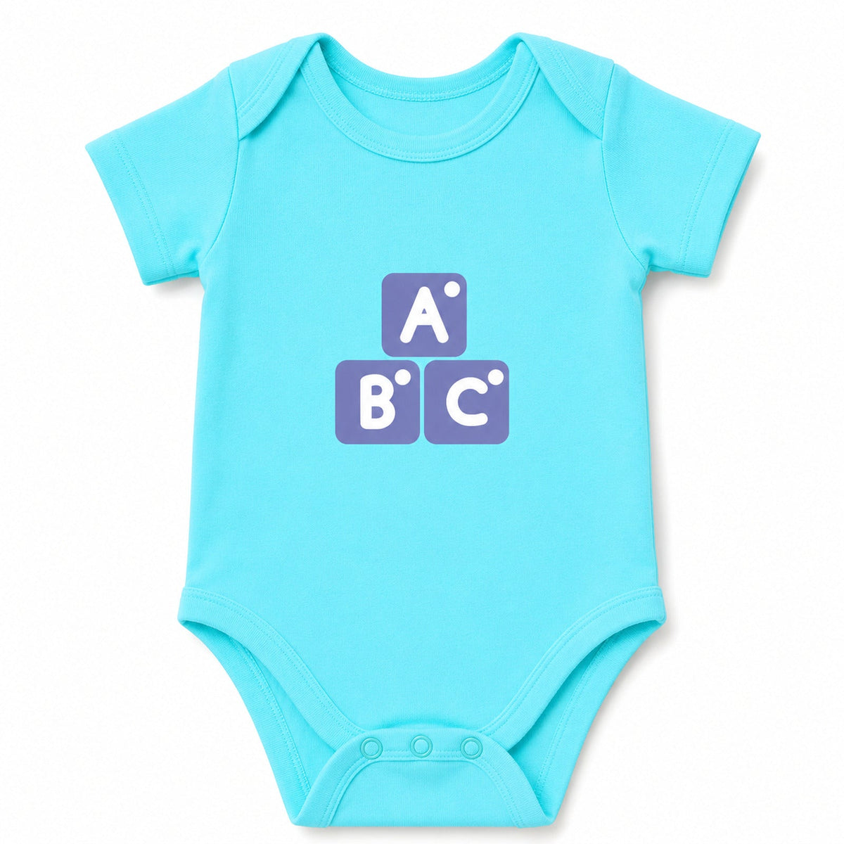 ABC Sky Blue baby onesie