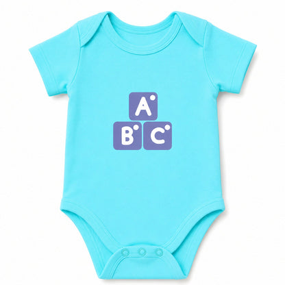 ABC Sky Blue baby onesie