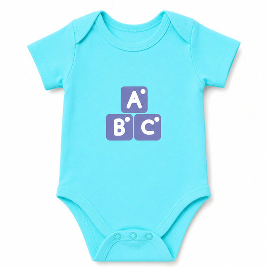 ABC Sky Blue baby onesie