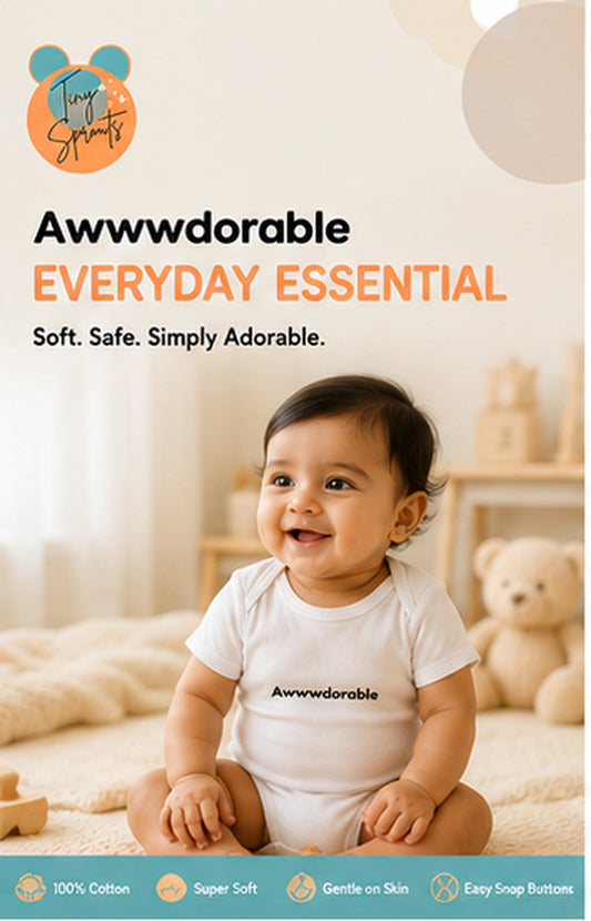 Awwdorable baby onesie detail 1