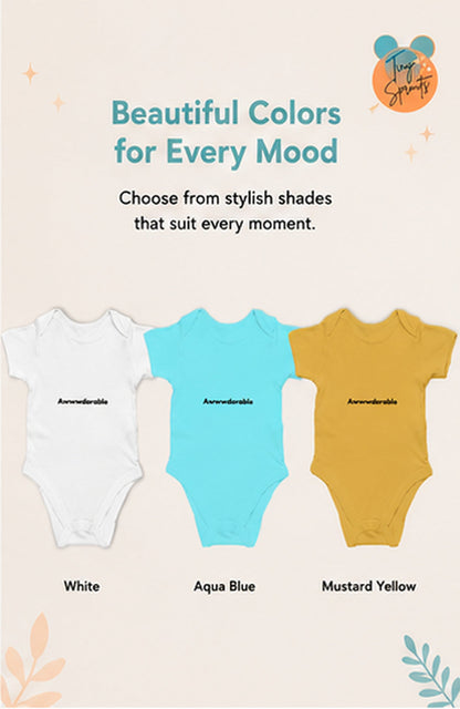 Awwdorable baby onesie detail 4