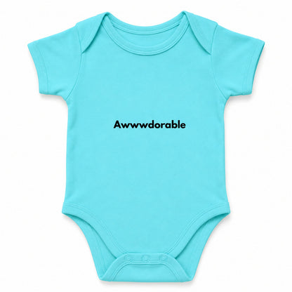 Awwdorable Sky Blue baby onesie