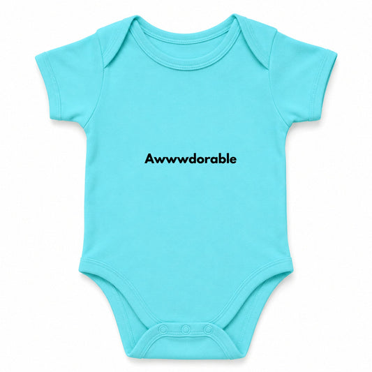 Awwdorable Sky Blue baby onesie