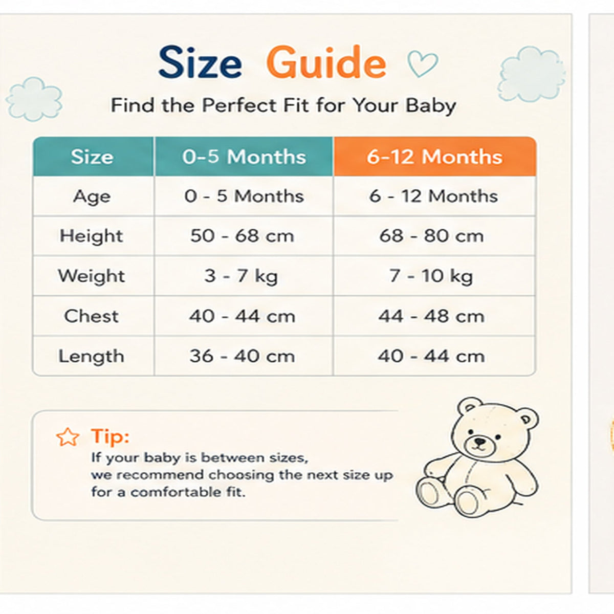 Bear Caleb baby onesie detail 6