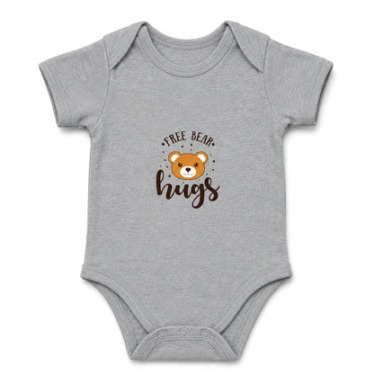 Bear Hug Grey baby onesie