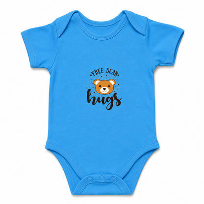Bear Hug Orchid Blue baby onesie