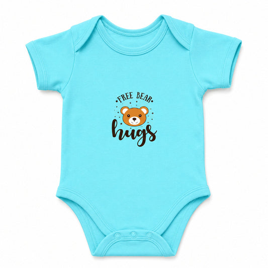 Bear Hug Sky Blue baby onesie