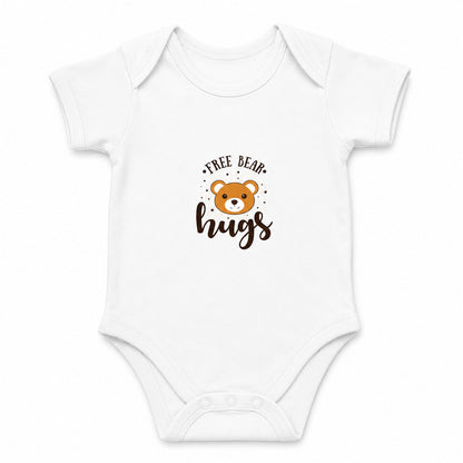 Bear Hug White baby onesie