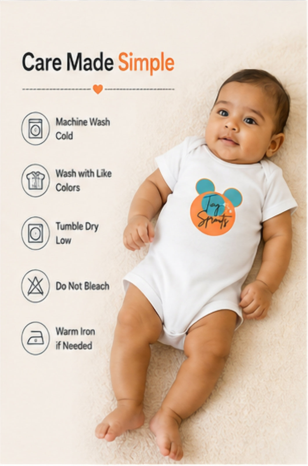 Brand Edition baby onesie detail 8