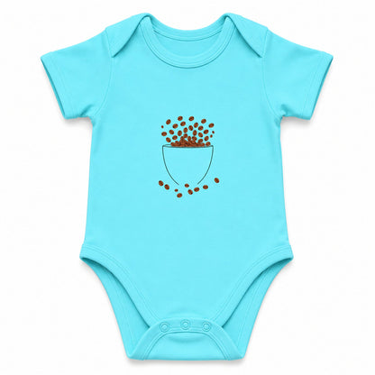 Coffee Love Sky Blue baby onesie