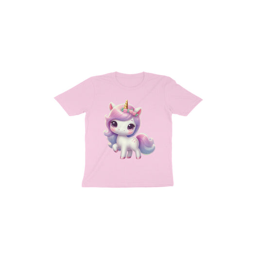 Tiny Sprouts cute unicorn toddler T-shirt - front view