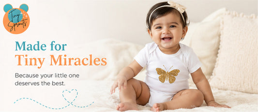 Golden Butterfly baby onesie detail 1