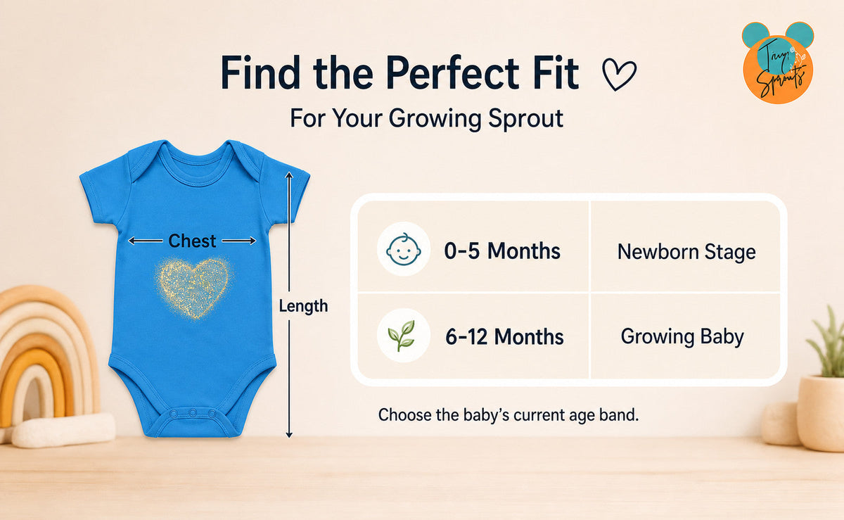 Golden Heart baby onesie detail 6