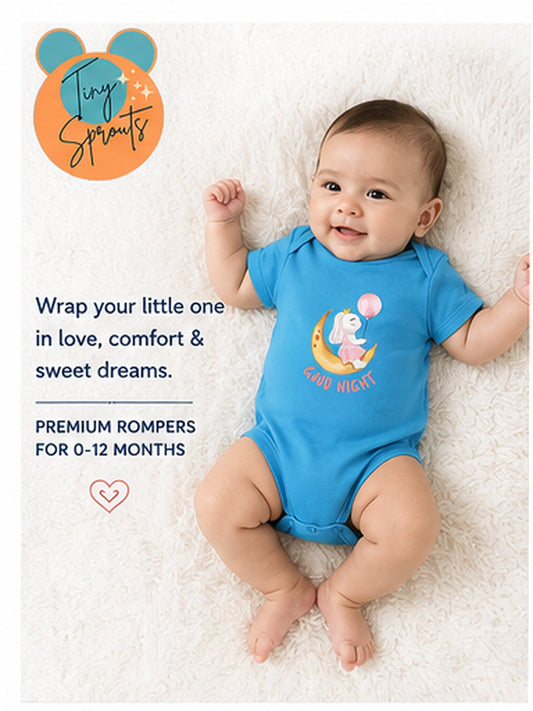 Good Night baby onesie detail 1