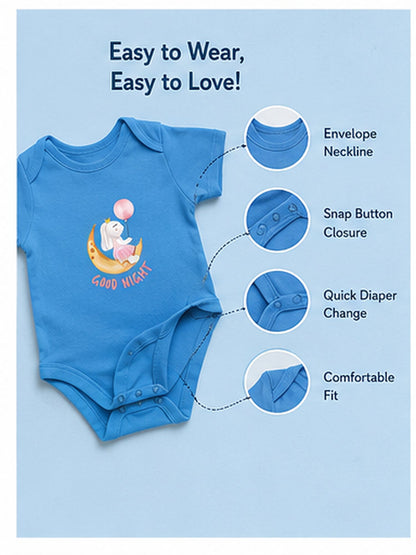Good Night baby onesie detail 5