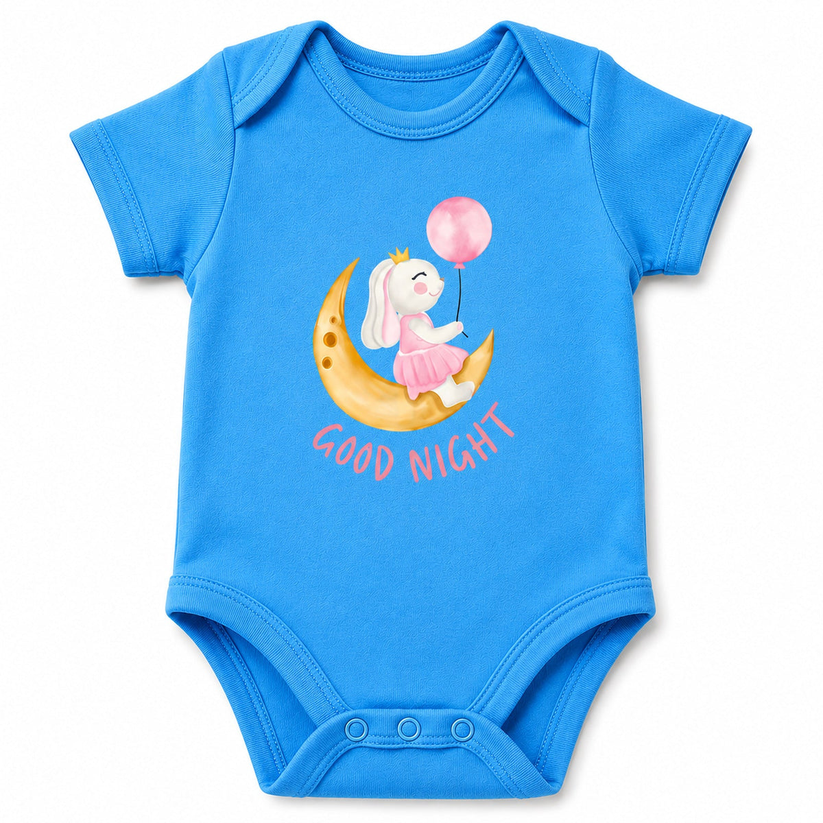 Good Night Orchid Blue baby onesie
