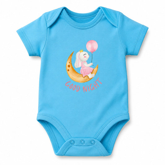 Good Night Sky Blue baby onesie