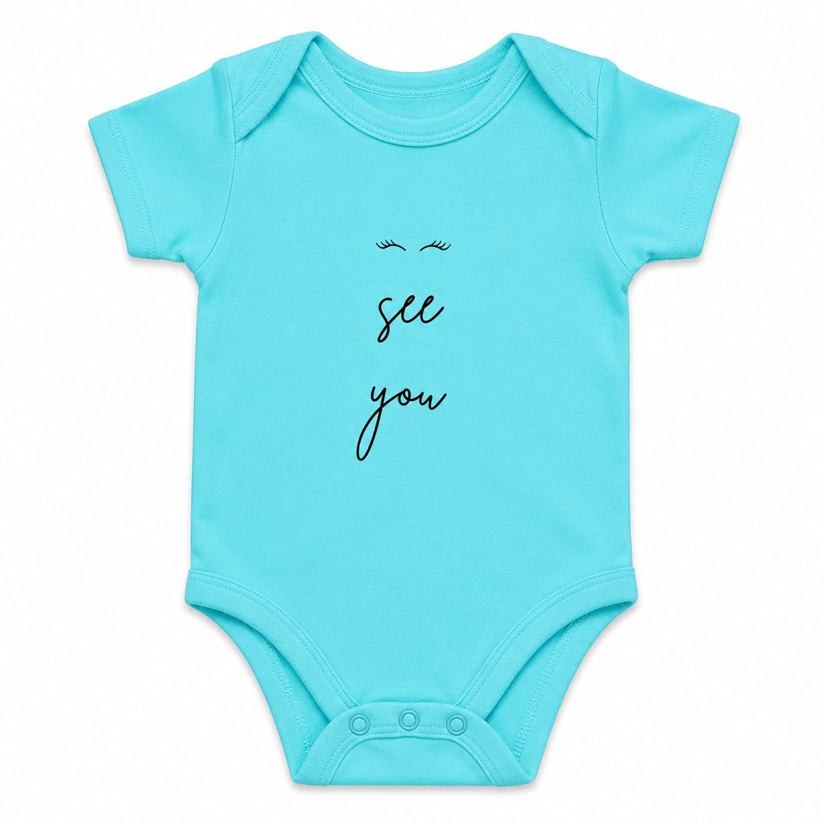 I See You Sky Blue baby onesie