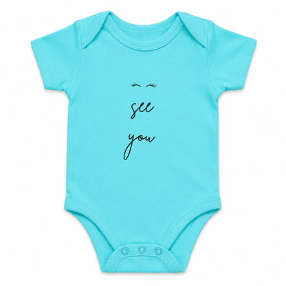 I See You Sky Blue baby onesie