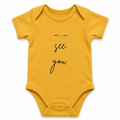 I See You Yellow baby onesie