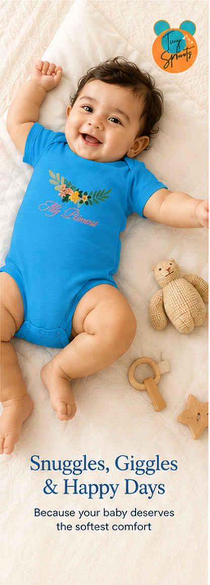 My Princess baby onesie detail 6