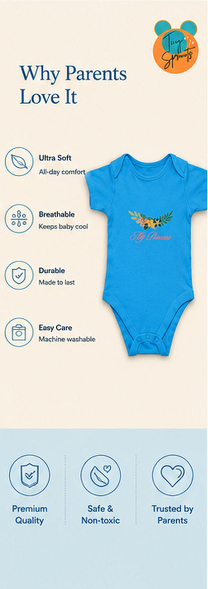 My Princess baby onesie detail 7