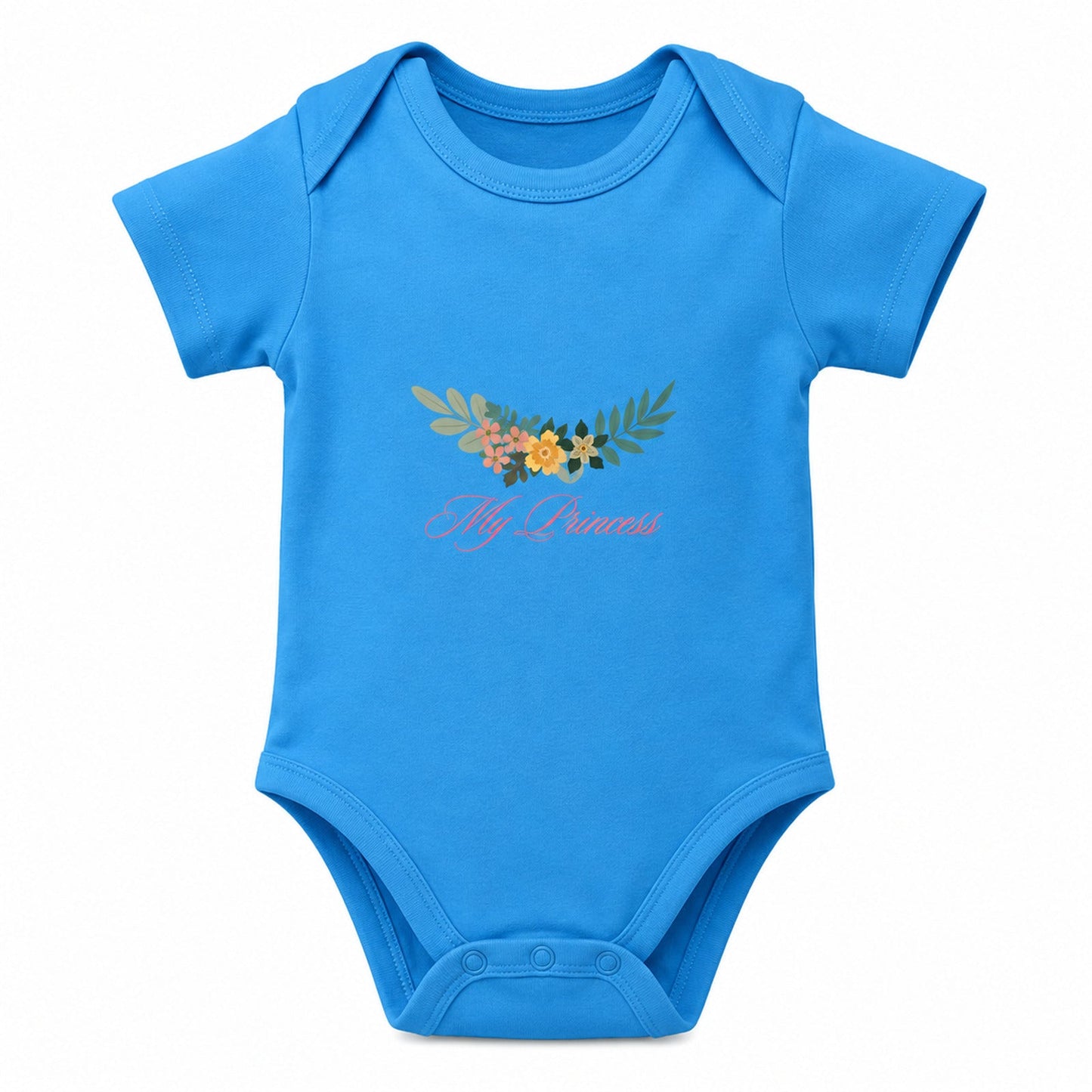 My Princess Orchid Blue baby onesie