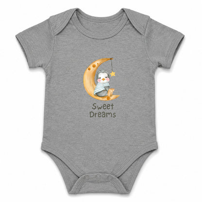 Sweet Dreams Grey baby onesie