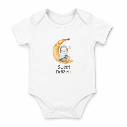 Sweet Dreams White baby onesie