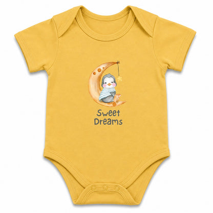 Sweet Dreams Yellow baby onesie