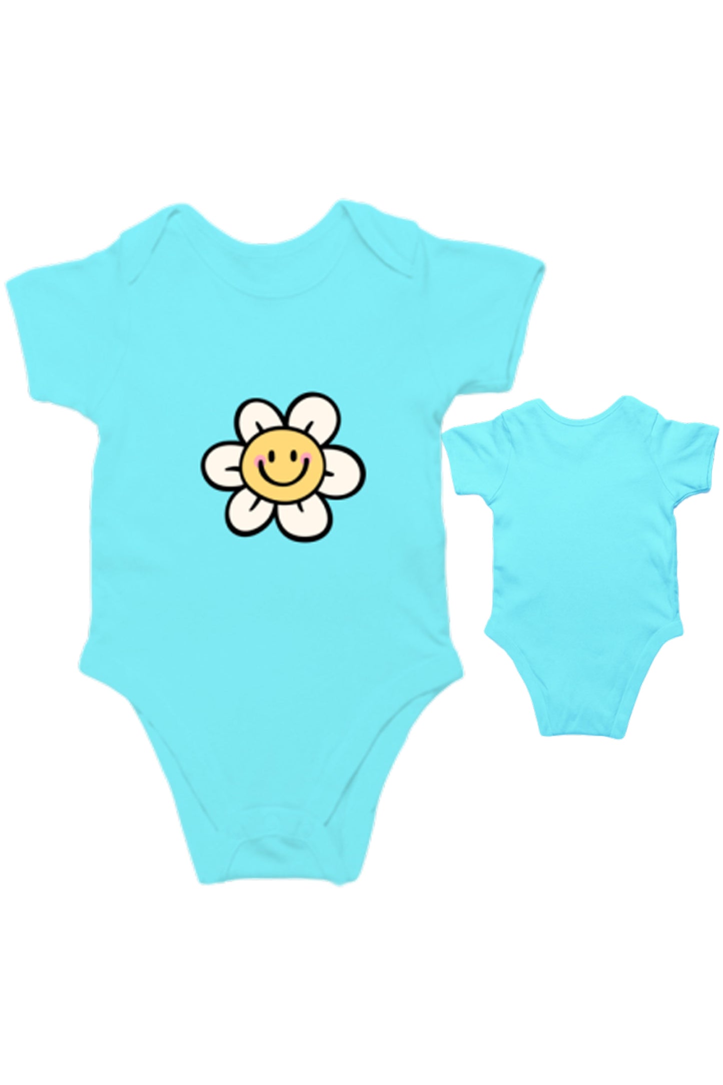 TinySprout’s Adorable Onesie Sets for Babies - Smiling Flower - baby clothing set