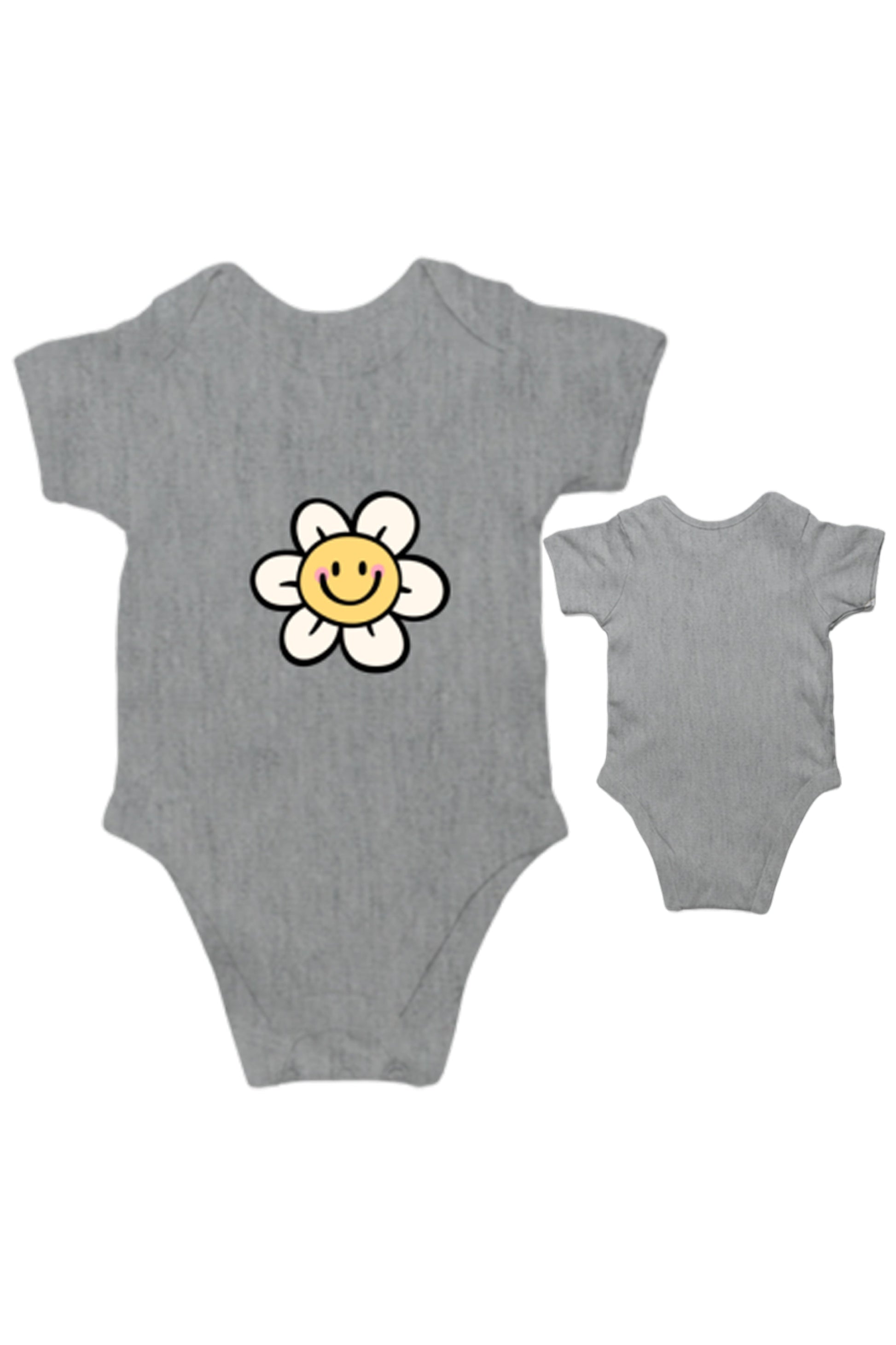 TinySprout’s Adorable Onesie Sets for Babies - Smiling Flower - baby clothing set