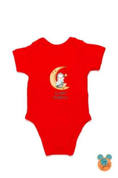 TinySprout’s Adorable Onesie Sets for Babies - Sweet dreams - Red / 6-12Months - baby clothing set