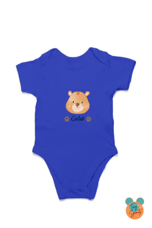 TinySprout’s Adorable Onesie Sets for Babies - Bear caleb - Royal Blue / 0-5Months - baby clothing set