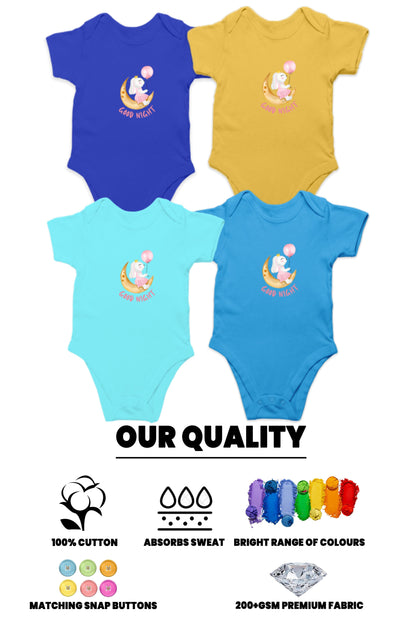 TinySprout’s Adorable Onesie Sets for Babies - Good night Theme - baby clothing set