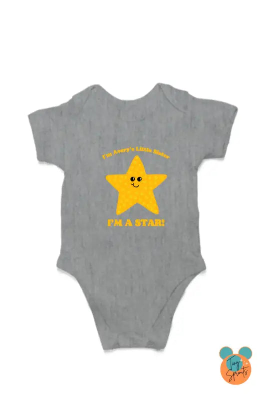 TinySprout’s Adorable Onesie Sets for Babies - IamSTAR - Grey Melange / 6-12Months - baby clothing set