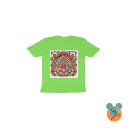 TinySprout’s Festival T-shirt for Toddler - (1,2,3,4,6) - Liril Green / 1 - baby clothing set